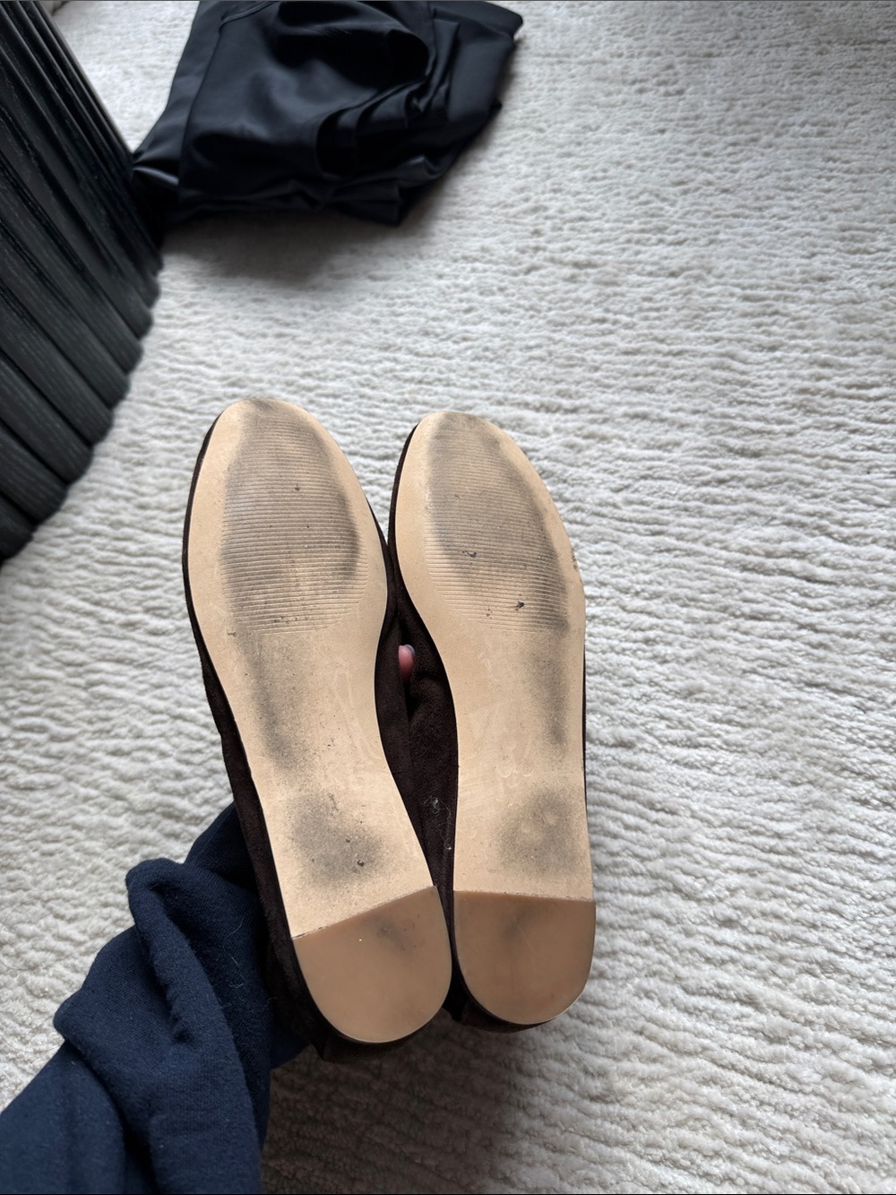 Steve Madden Dark Brown Suede Ballet Flats - Picture 5 of 6